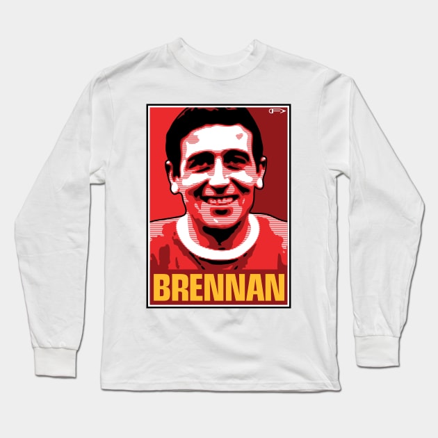 Brennan - MUFC Long Sleeve T-Shirt by David Foy Art